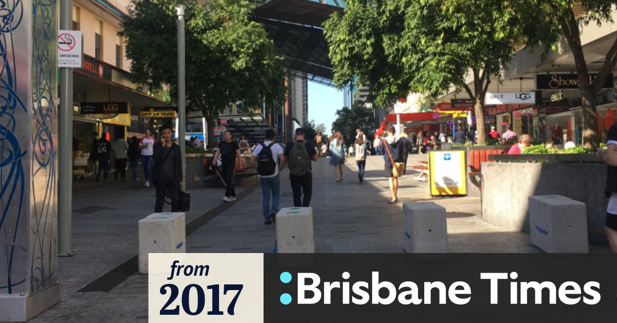 New security bollards installed for Brisbane Queen Street Mall